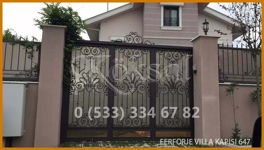 Ferforje Villa Kapıları 647