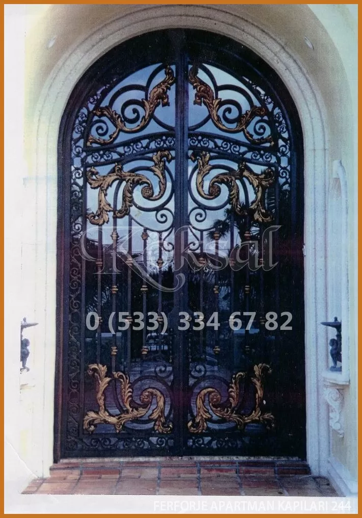 camlı apartman giriş kapı