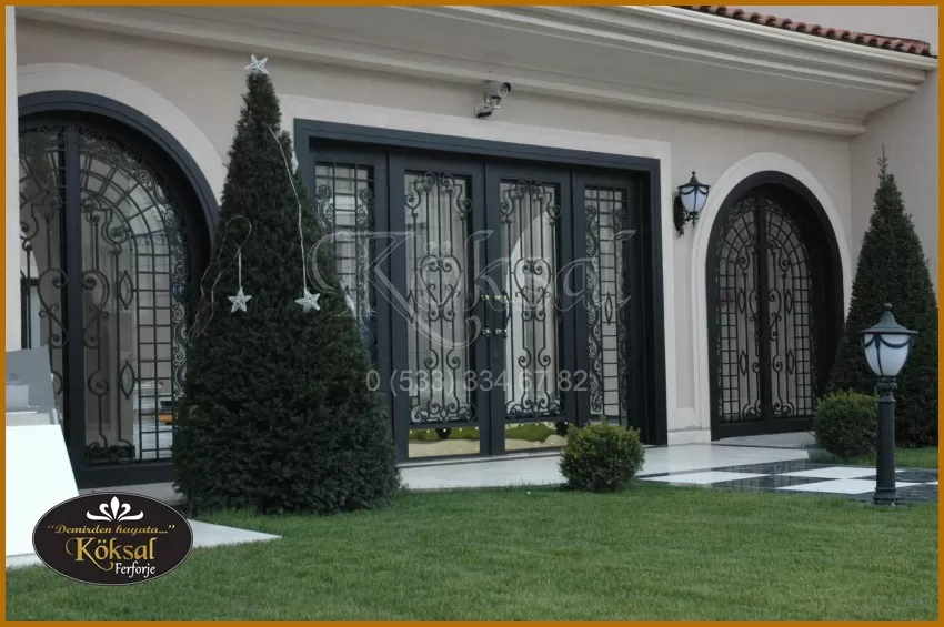 Ferforje Villa Kapıları - Villa Giriş Kapı Örneği