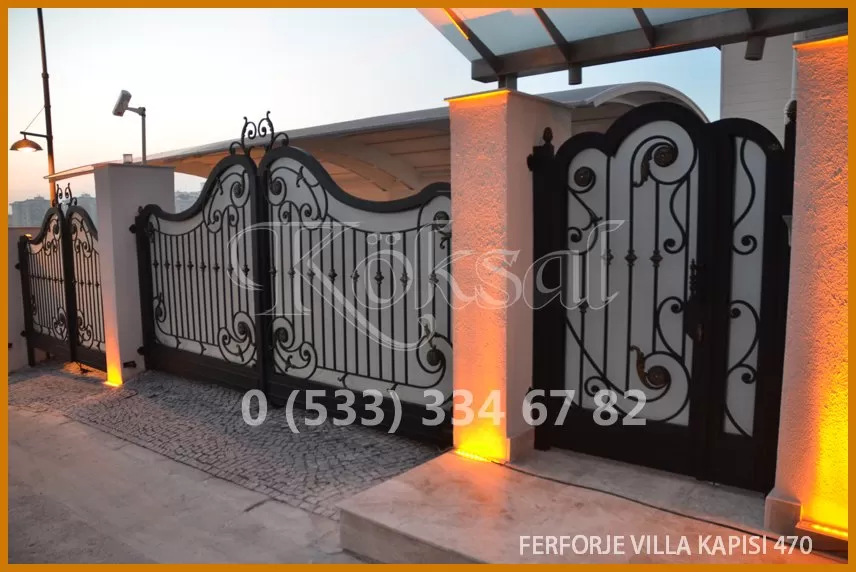 Ferforje Villa Kapıları 470