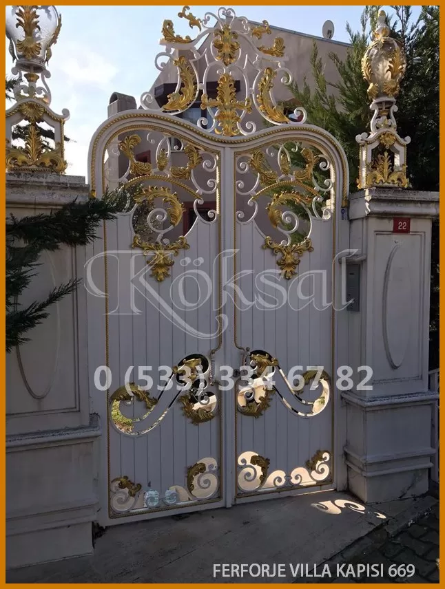 Ferforje Villa Kapıları 669