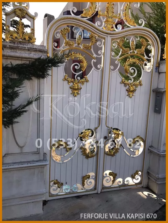 Ferforje Villa Kapıları 670