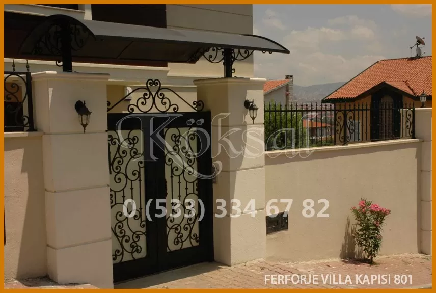 Ferforje Villa Kapıları 801