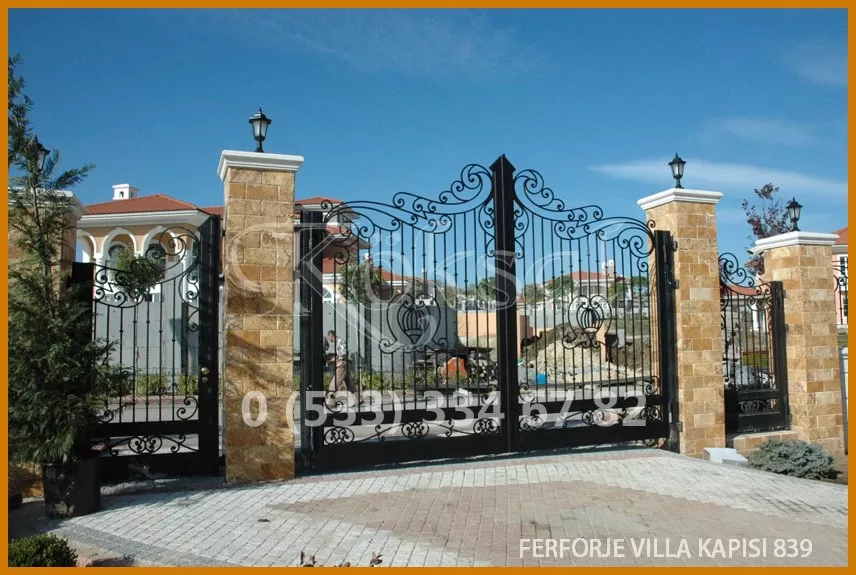 Ferforje Villa Kapıları 839