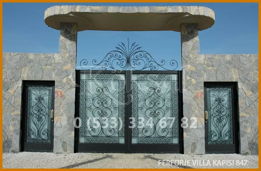 Ferforje Villa Kapıları 847