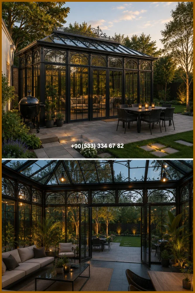 KIŞ BAHÇESİ-GAZEBO-FERFORJE KIŞ BAHÇESİ-KAMELYA met20245