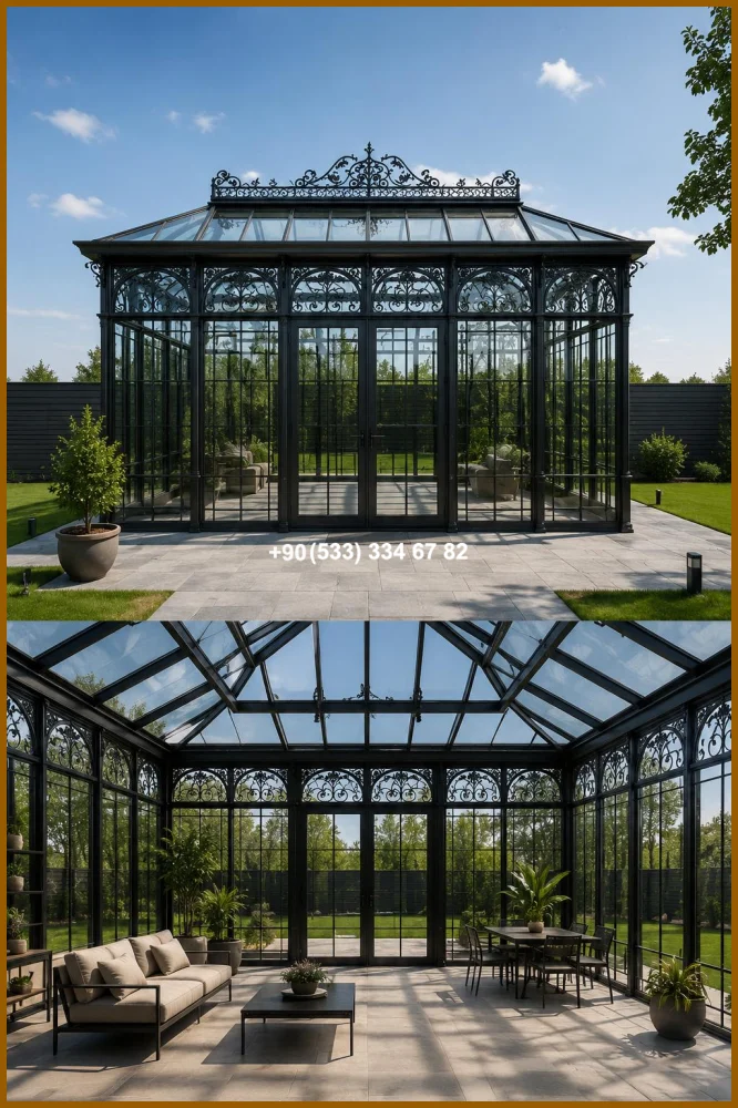 KIŞ BAHÇESİ-GAZEBO-FERFORJE KIŞ BAHÇESİ-KAMELYA met20246