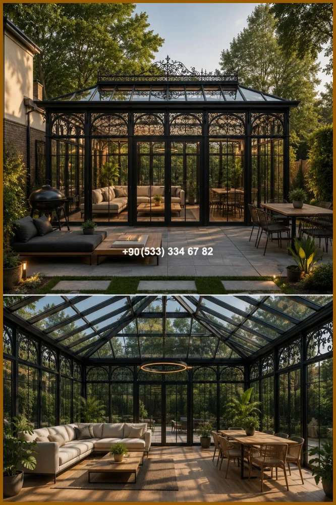 KIŞ BAHÇESİ-GAZEBO-FERFORJE KIŞ BAHÇESİ-KAMELYA met20247