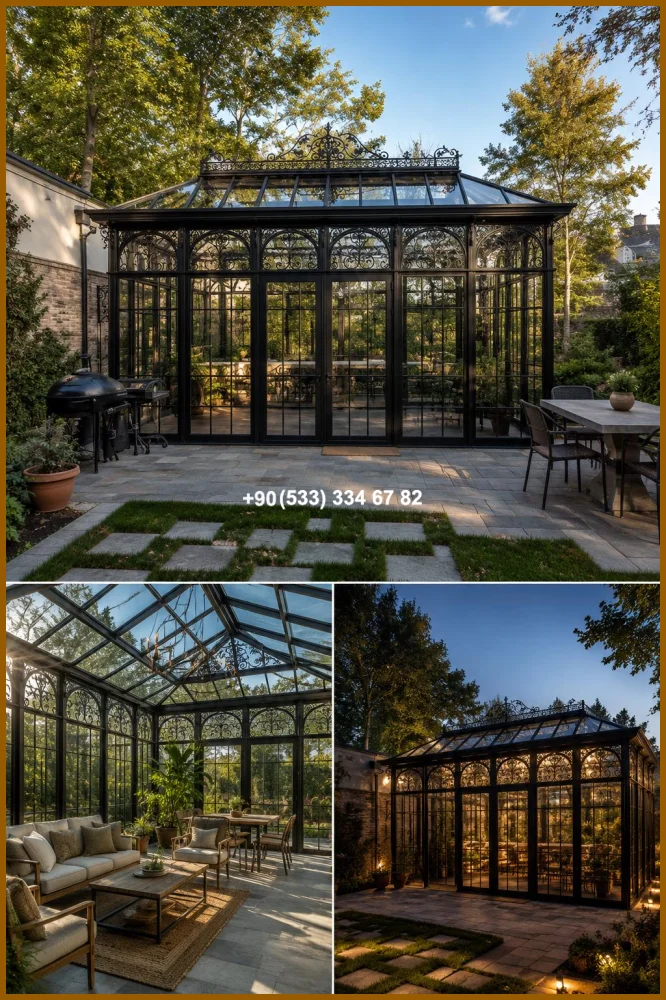 KIŞ BAHÇESİ-GAZEBO-FERFORJE KIŞ BAHÇESİ-KAMELYA met20249