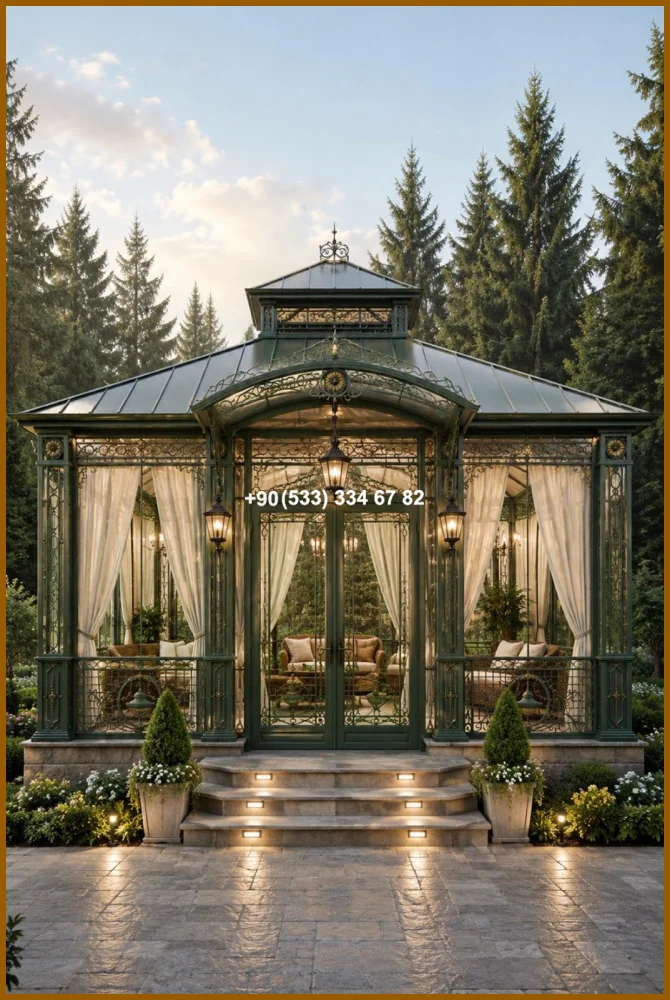 KIŞ BAHÇESİ-GAZEBO-FERFORJE KIŞ BAHÇESİ-KAMELYA met20256